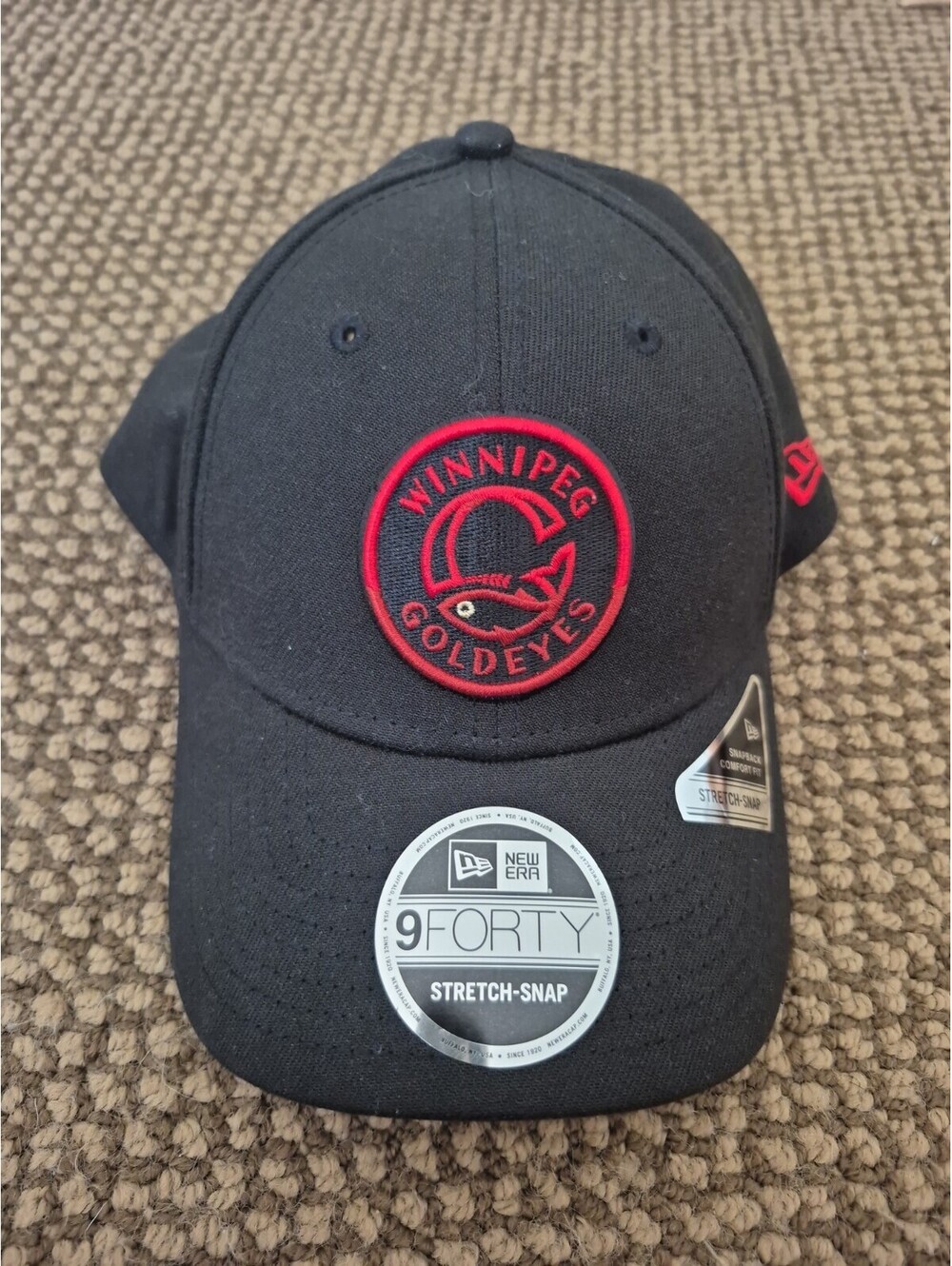 WINNIPEG GOLDEYES One Size Snapback Cap Hat OSFM MiLB New Era 9forty